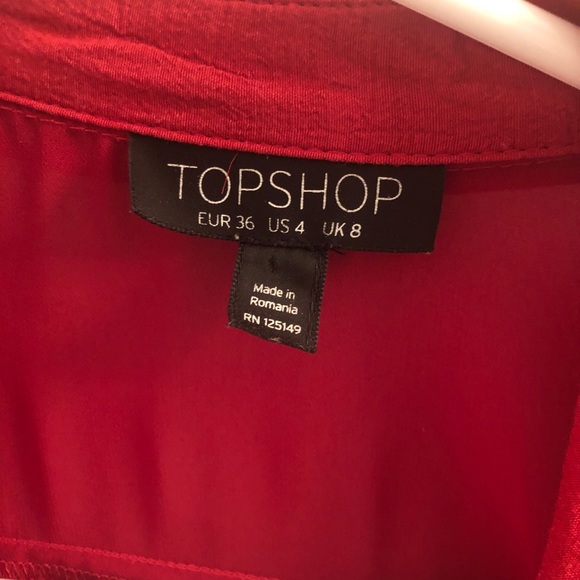 Topshop red crop top - Picture 2 of 6